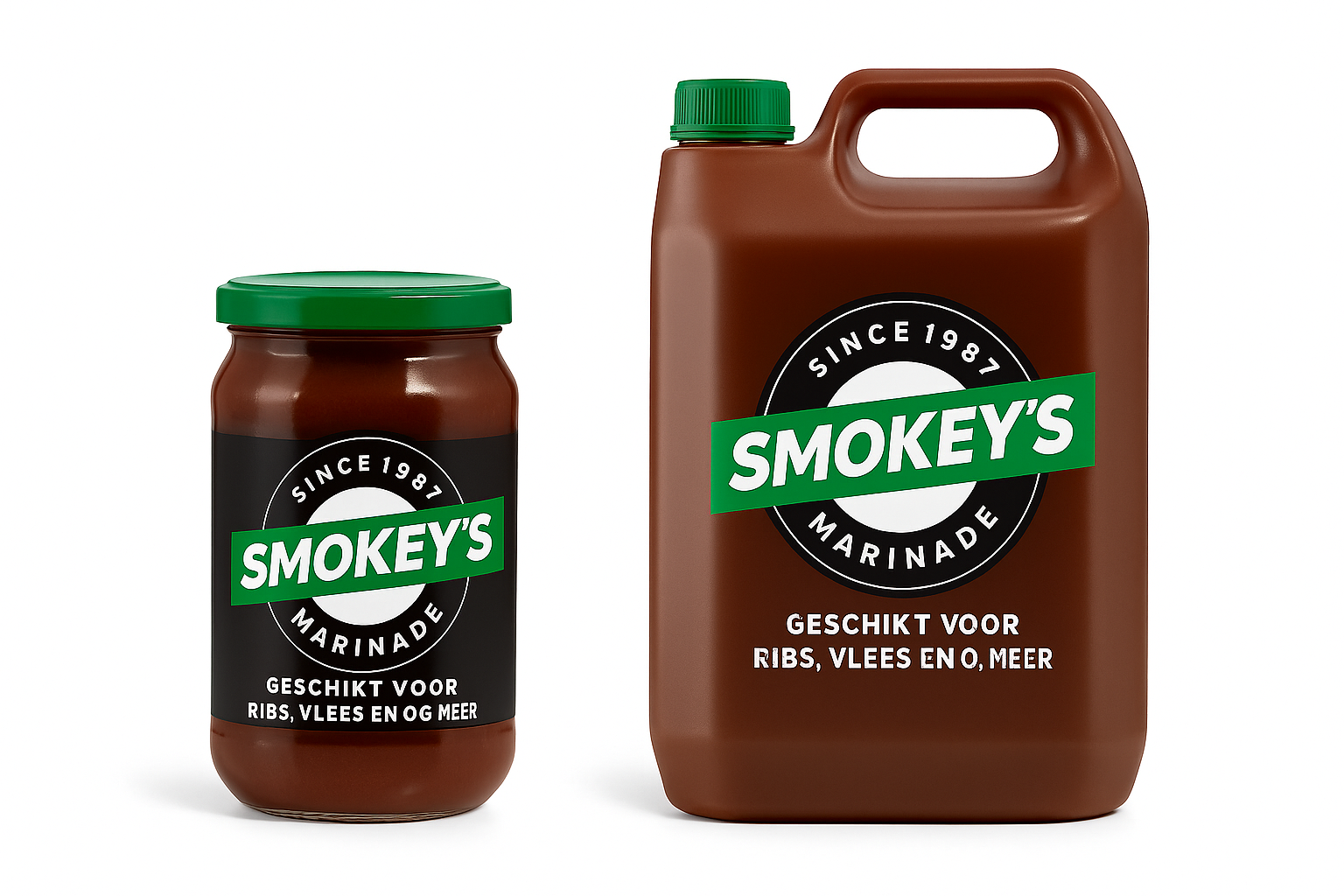 Smokeys 2,5 liter+gratis honey bbq marinade (limited edition)